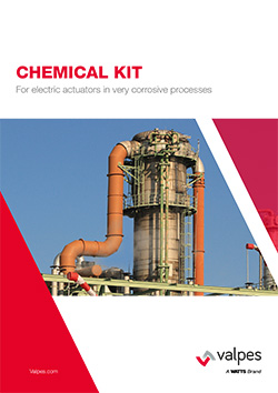 Chemical kit for electric actuators in very corrosive processes