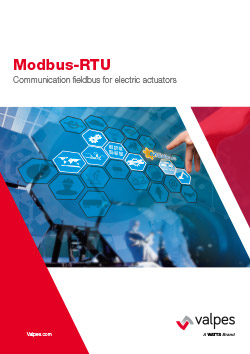 Modbus-rtu communication fieldbus for electric actuators